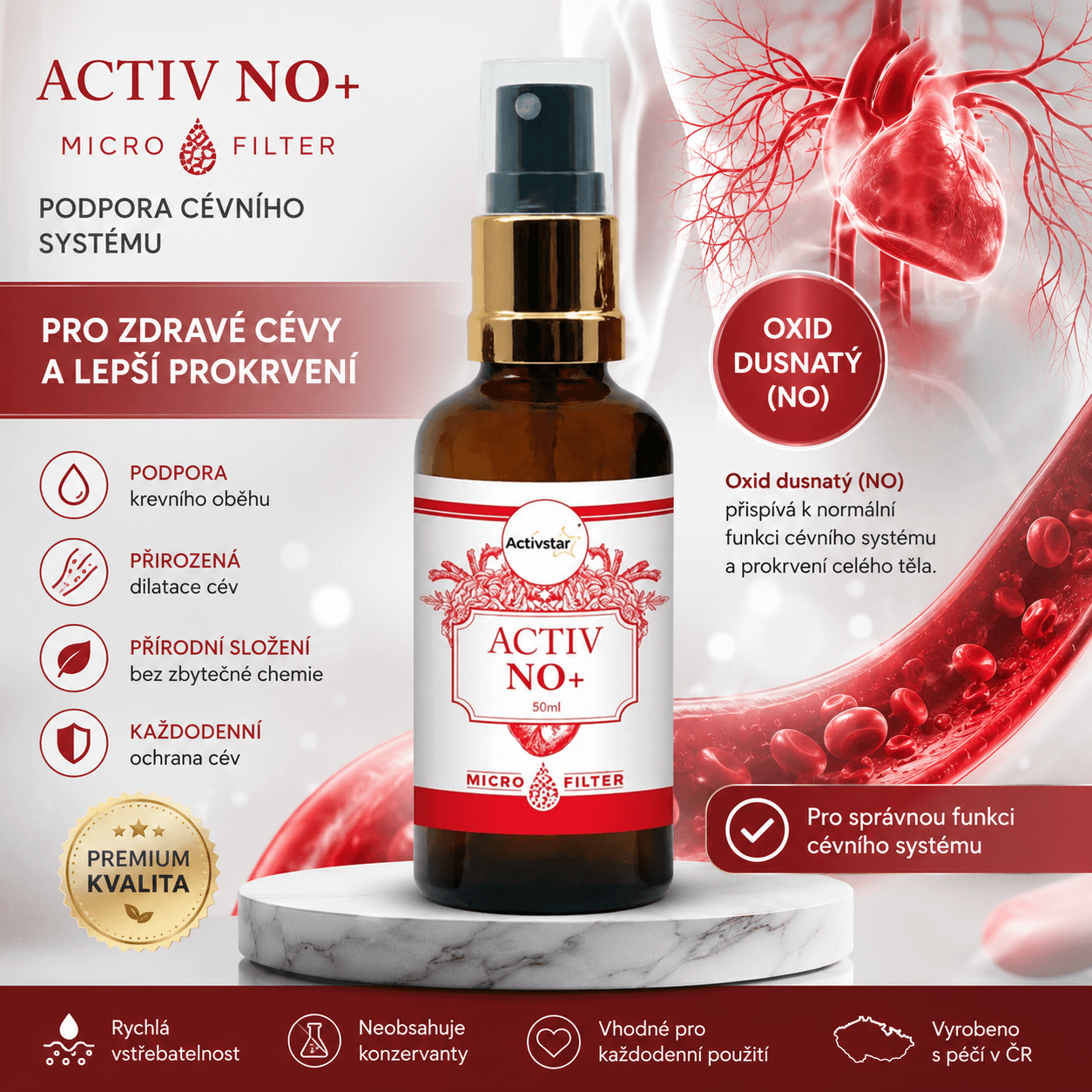Activ NO+ transdermální sprej 150 ml – Activstar